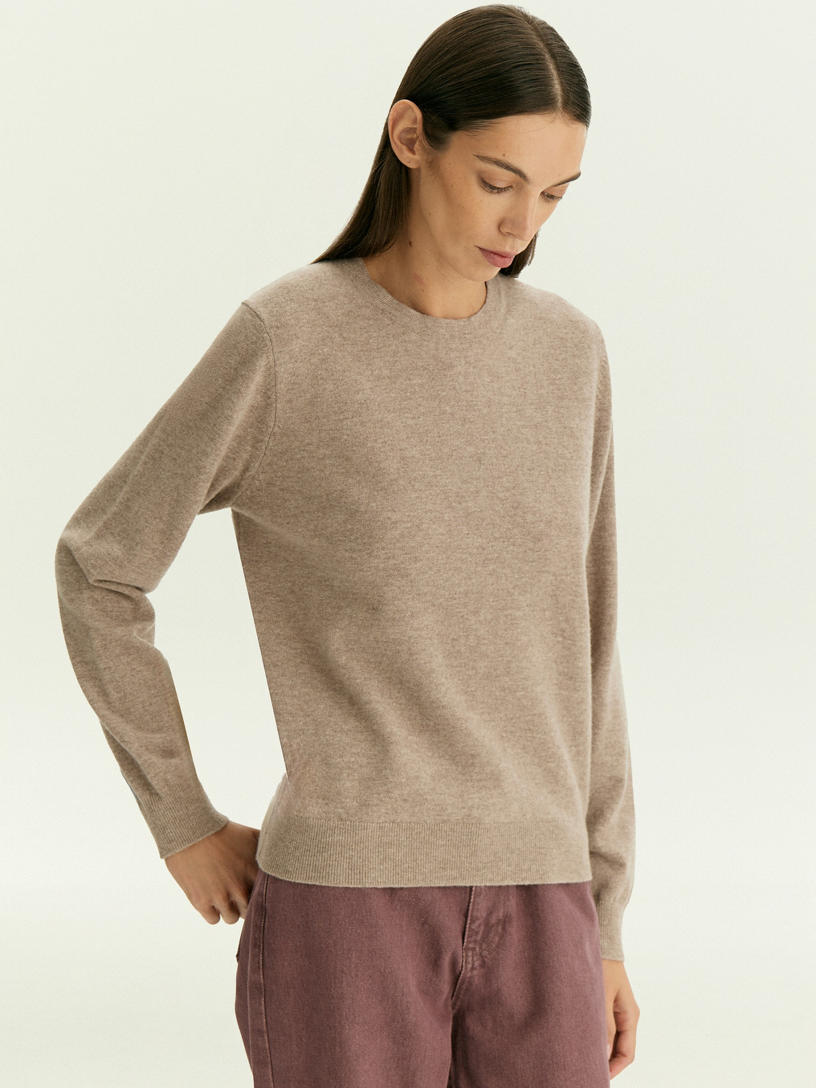 Джемпер из вискозного трикотажа с добавлением шерсти